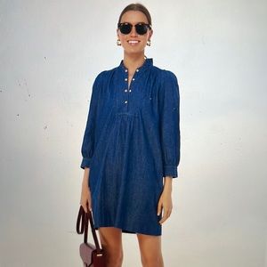 Navy chambray Claiborne dress pomander place